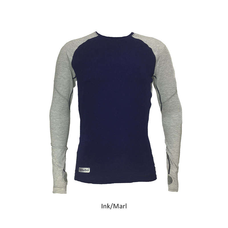 THERMATECH Men's Ultra Long Sleeve Baselayer (Ink/Marl)