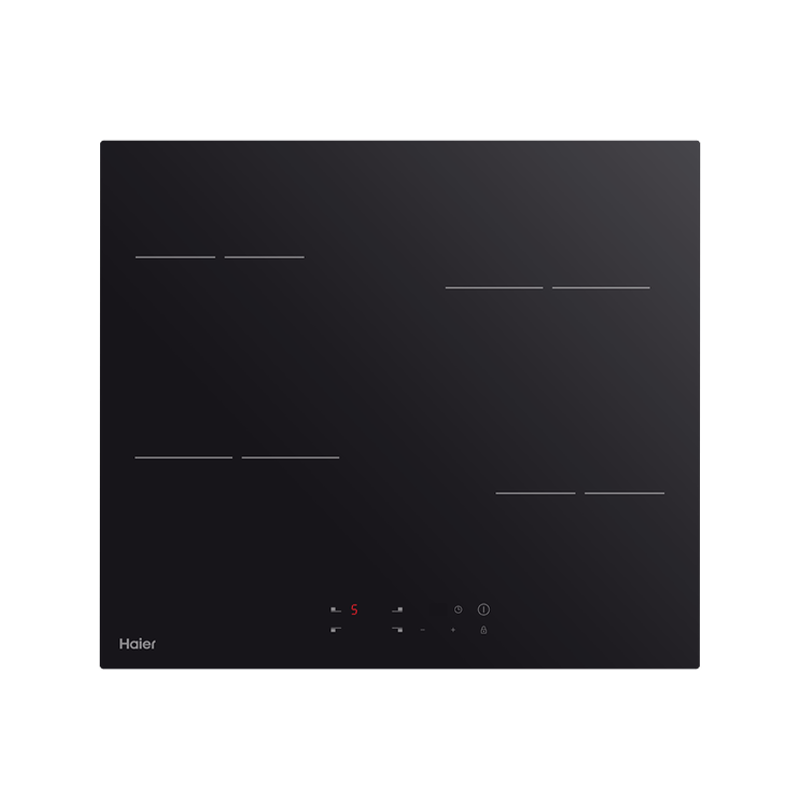 Haier 60cm 4-Zone Electric Cooktop (Black Glass)