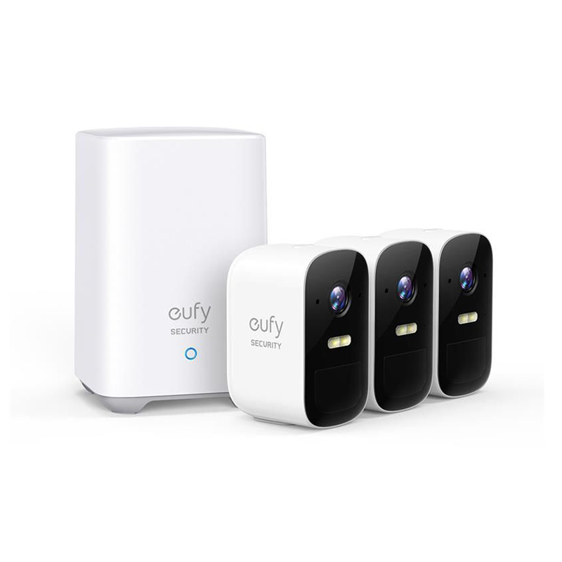 eufyCam 2C Pro 2K Wireless Home Security System (3-Pack)