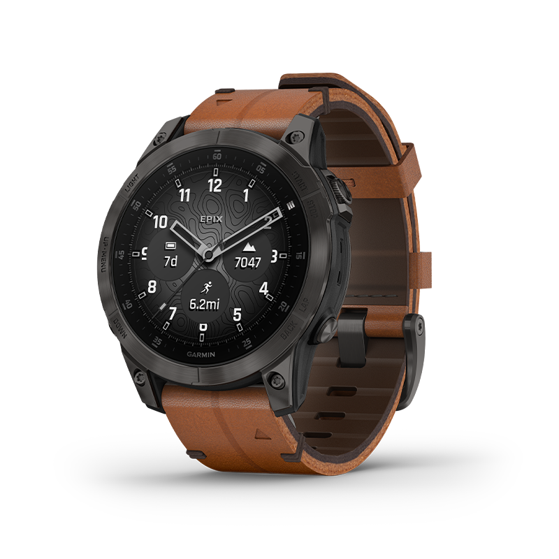 Garmin Epix Outdoor Smartwatch (Black/Chestnut)